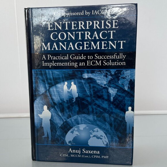 Enterprise Contract Management Hardcover Book by Anuj Saxena - Picture 1 of 7